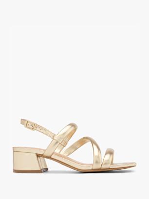Graceland Højhælet sandal Guld
