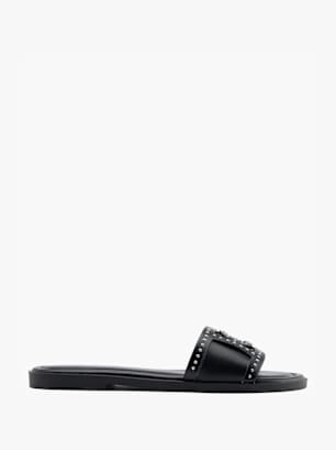 Catwalk Slip in sandal Sort
