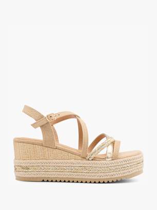 Graceland Sandalo con tacco Beige