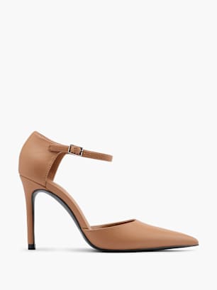Catwalk Pump med spänne Beige