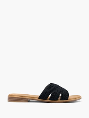 Graceland Flache Pantolette Schwarz