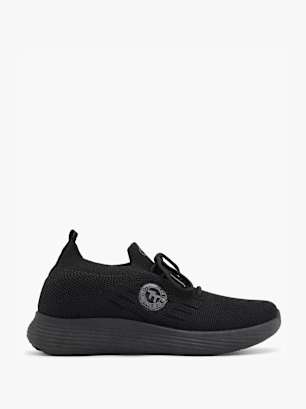 TOM TAILOR Slip-on obuv Čierna