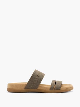 Graceland Tieffuß Pantolette Khaki