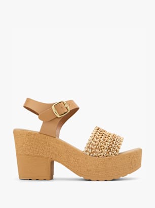 Graceland Sandalo con tacco Beige