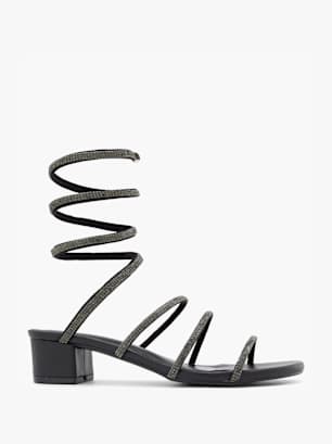 Catwalk Ciabatta aperta dietro Nero