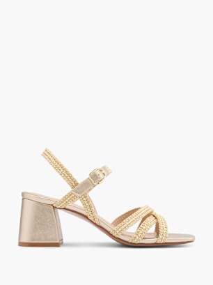 Catwalk Højhælet sandal Guld