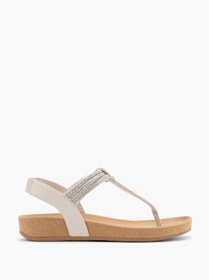 Graceland Zehentrenner-Sandale Offwhite