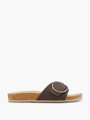 ESPRIT Tieffuß Pantolette Braun