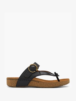 5th Avenue Sandal med tå-split Sort