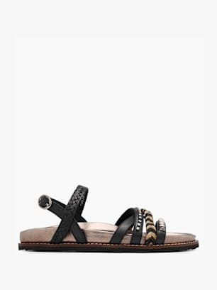 5th Avenue Sandale Schwarz