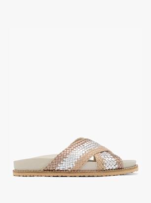 5th Avenue Tieffuß Pantolette Beige