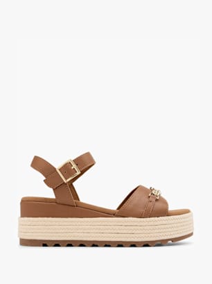 TOM TAILOR Sandalette Braun
