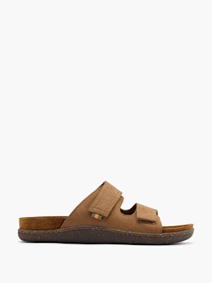 Gallus Flache Pantolette Braun