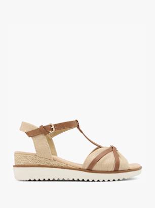 TOM TAILOR Sandalette Braun