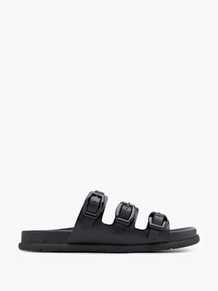 Graceland Flache Pantolette Schwarz