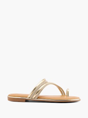 Catwalk Zehentrenner Gold
