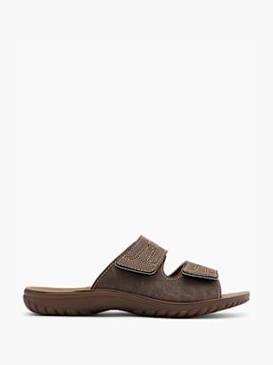 Memphis One Flache Pantolette Braun