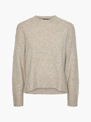 PIECES Strickpullover Taupe