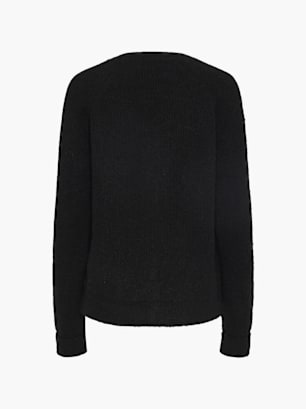 PIECES Strickpullover Schwarz