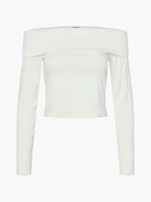 PIECES Longsleeve Weiß