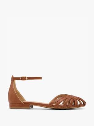 Claudia Ghizzani Sandale Cognac