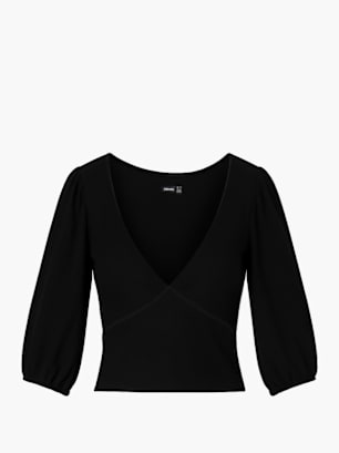 PIECES Bluse Schwarz