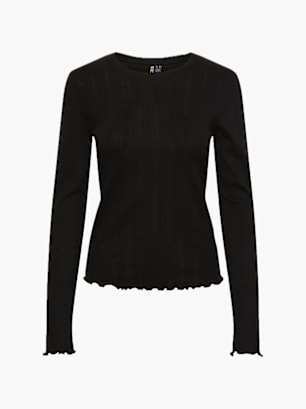 PIECES Longsleeve Schwarz