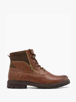 Mustang Bottines à lacets Cognac