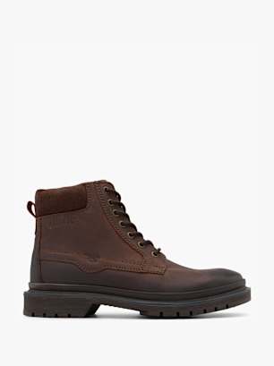 Mustang Schnürstiefelette Braun