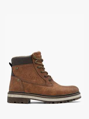 Mustang Bottes à lacets Cognac