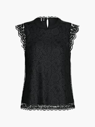 PIECES Top Schwarz