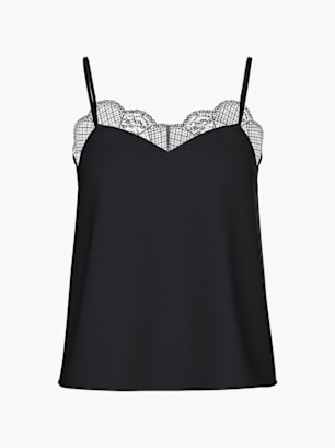 PIECES Top Schwarz