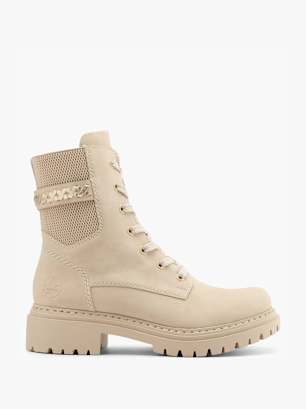 Rieker Bottes à lacets Beige