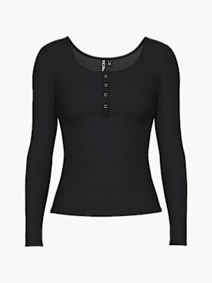 PIECES Longsleeve Schwarz