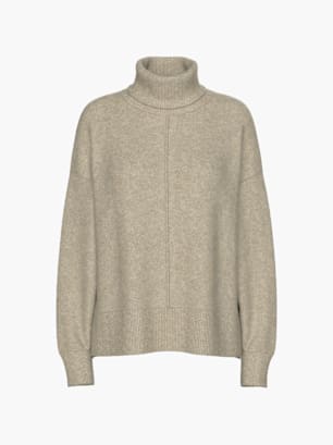PIECES Strickpullover Grau