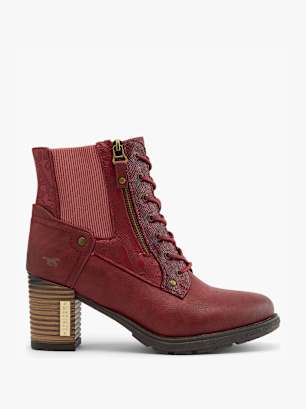 Mustang Bottines à lacets Bordeaux
