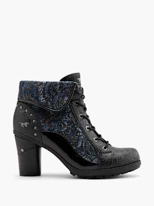 Mustang Schnürstiefelette Schwarz