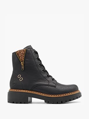 Rieker Schnürboots Schwarz