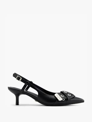 Buffalo Slingpumps Schwarz