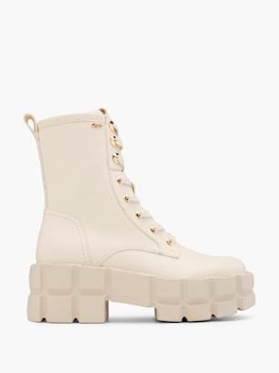 Buffalo Bottes à lacets Beige