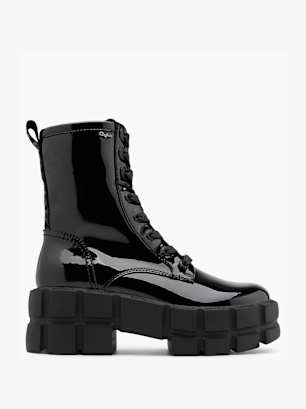 Buffalo Bottes à lacets Noir