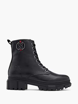 s.Oliver Schnürboots Schwarz