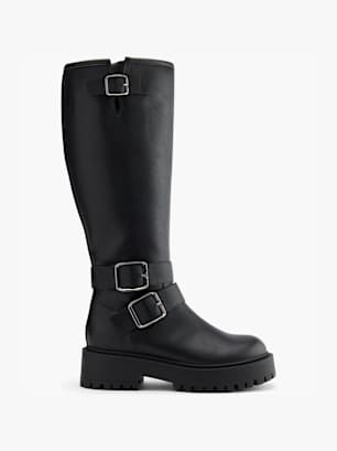 Catwalk Weitschaftstiefel Schwarz