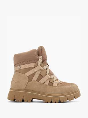 TOM TAILOR Schnürboots Beige
