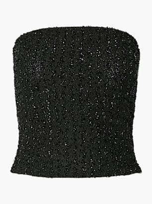 PIECES Top Schwarz