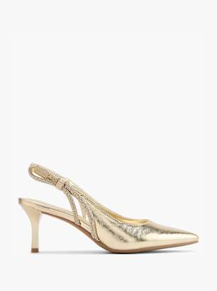 Graceland Slingpumps Gold