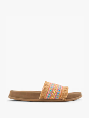 ROXY Tieffuß Pantolette Beige