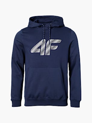 4F Bluza z kapturem Ciemnoniebieski
