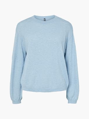 PIECES Strickpullover Blau