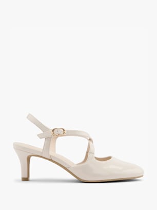 Graceland Pump med spænde Beige
